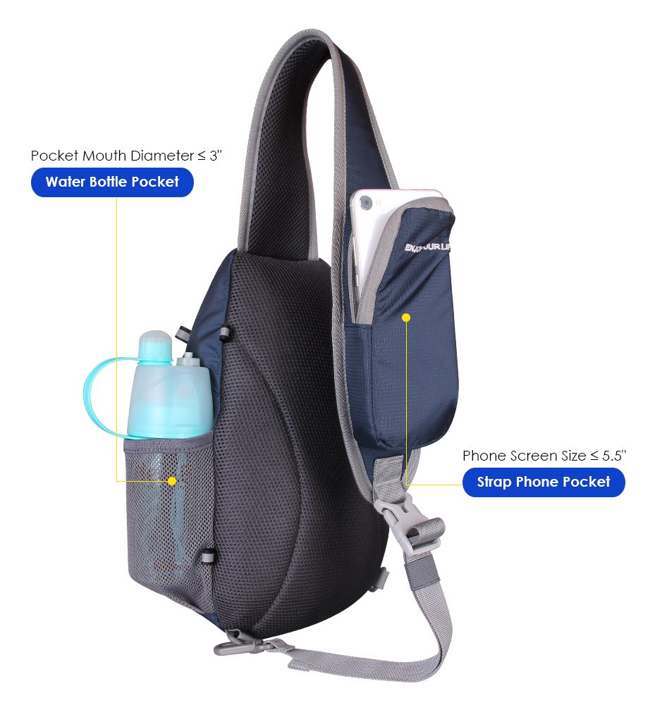 waterfly sling shoulder backpack